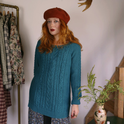 Petroleums Blue Cotton Vintage Knit | L