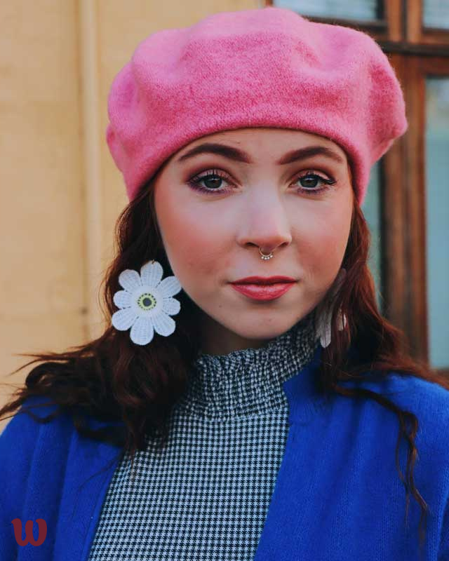 French Kiss Pink Beret 