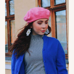 French Kiss Pink Beret 