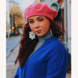 French Kiss Pink Beret 