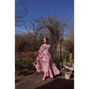 Season Of Lilac Pink Boho Dress 