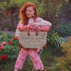 Pink Floral Dungarees 