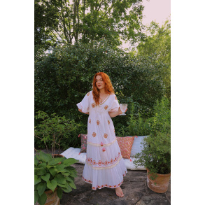 Pink Boho Sola Maxi Dress 