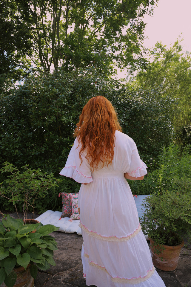 Pink Boho Sola Maxi Dress 