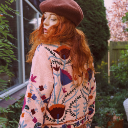 Pink Suzani Floral Jacket 