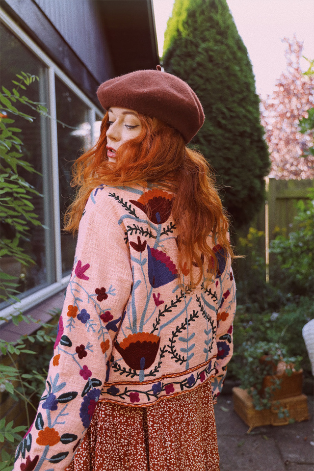 Pink Suzani Floral Jacket 