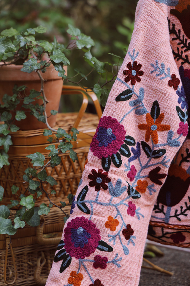 Pink Suzani Floral Jacket 