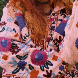 Pink Suzani Floral Jacket 