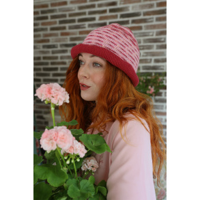 Pink Handmade Knitted Hat | L