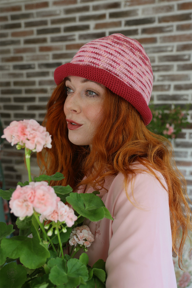 Pink Handmade Knitted Hat | L