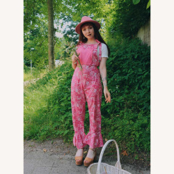 Pink Yvonne Dungarees
