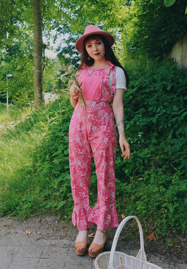 Pink Yvonne Dungarees