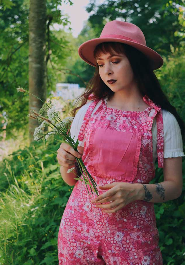 Pink Yvonne Dungarees