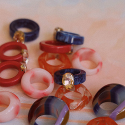 Bold Statement Plastic Rings 