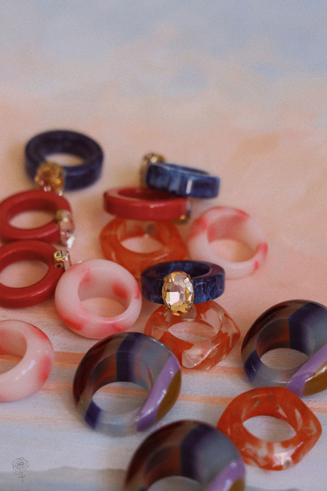 Bold Statement Plastic Rings 