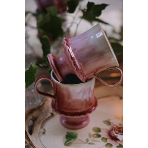 Rose Glace On Pedistal Mug