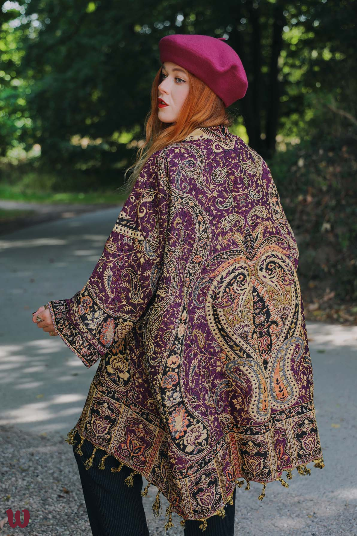 Plum Bohemia Kimono - - Bohemian Wonders