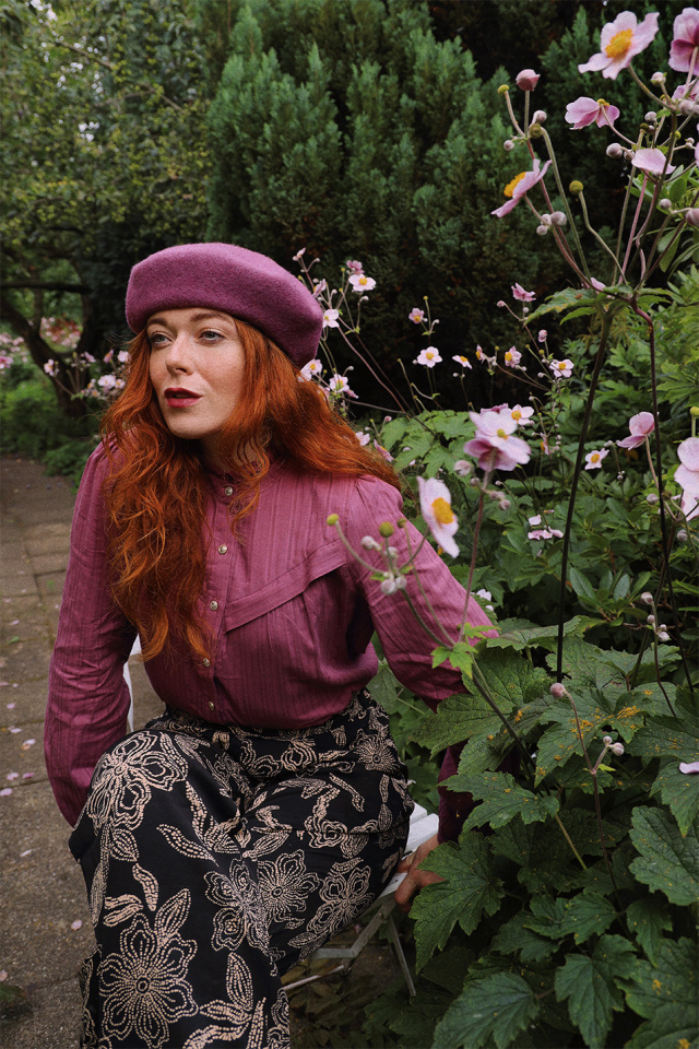 Plum Season Cotton Blouse 