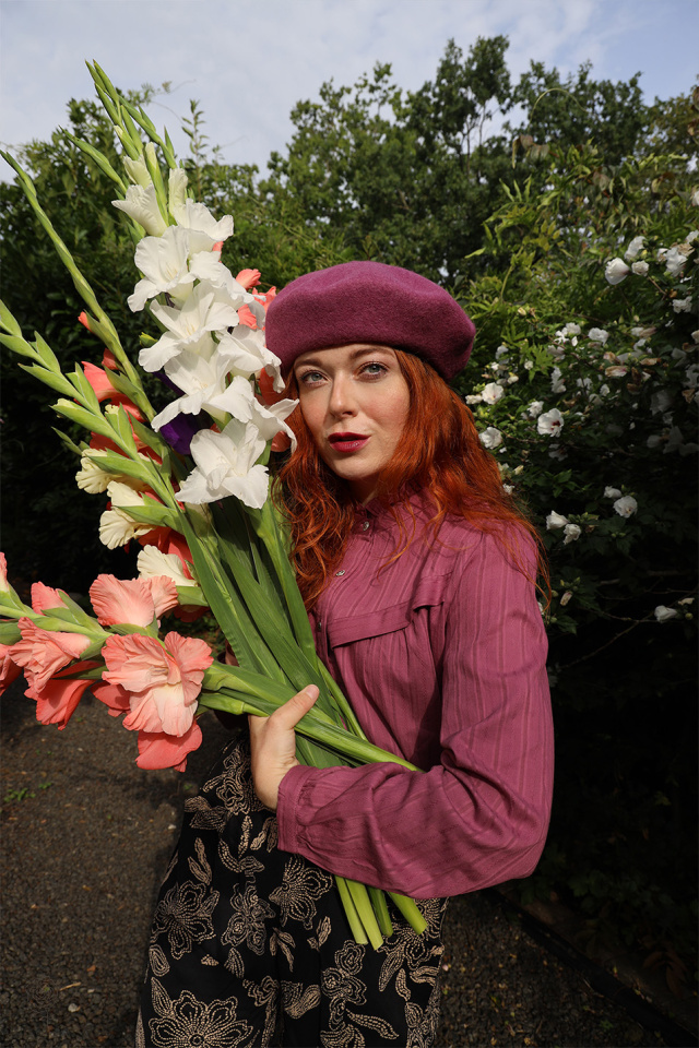 Plum Season Cotton Blouse 