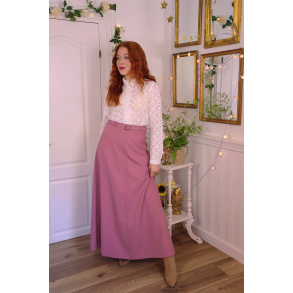 Elegant Plum Vintage Maxi Skirt | M