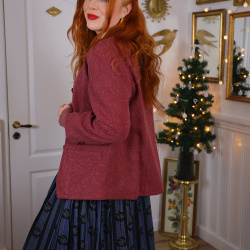 Elegant Plum Vintage Blazer | M