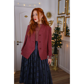 Elegant Plum Vintage Blazer | M