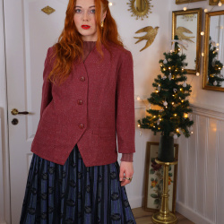 Elegant Plum Vintage Blazer | M