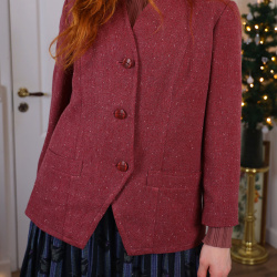 Elegant Plum Vintage Blazer | M