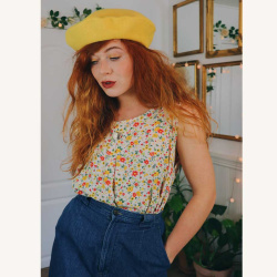 Pure Sunshine Yellow Beret 