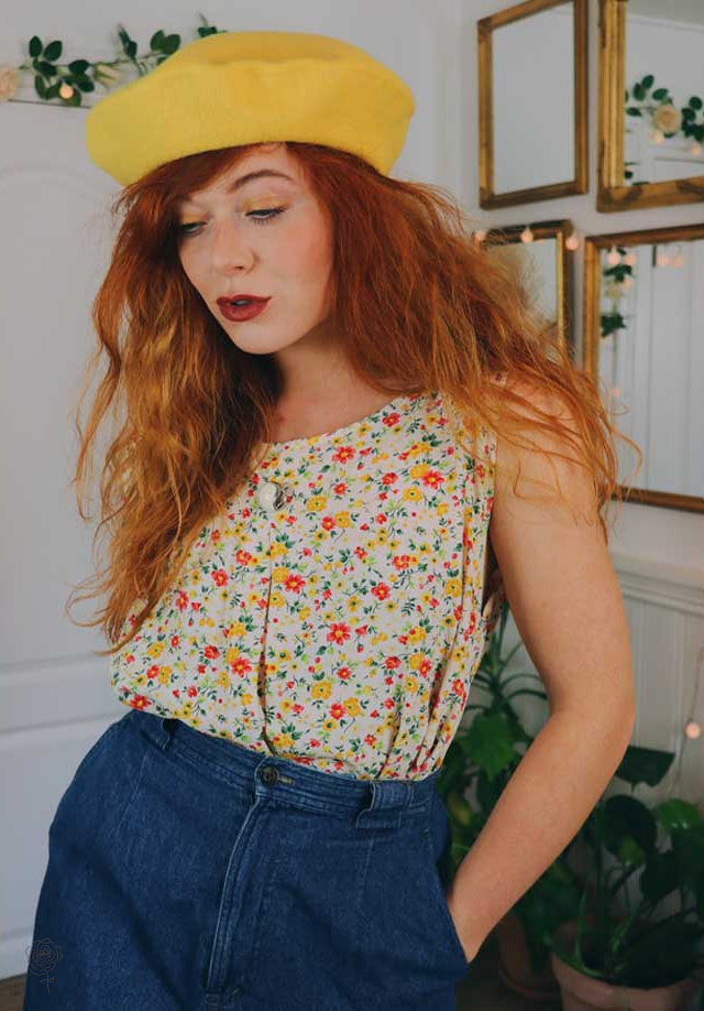 Pure Sunshine Yellow Beret 