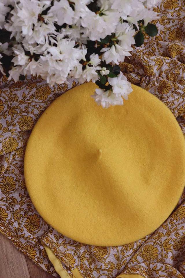 Pure Sunshine Yellow Beret 