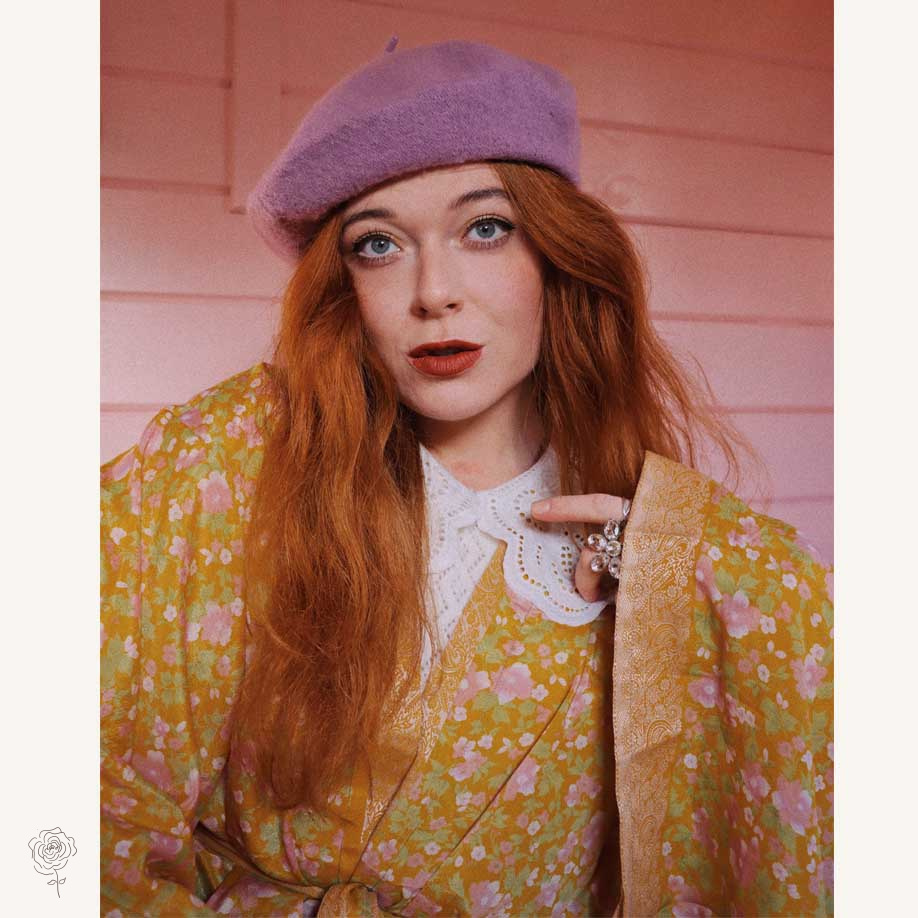 【ROMANTIC CROWN】24SS★ BOUCLE STITCH BERET BOUCLE STITCH BERET - ROMANTIC CROWN | 60% - Asian Fashion