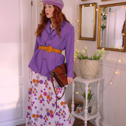 Purple Danish Design Vintage Blazer | L