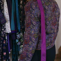 Shiny Purple Vintage Tie 