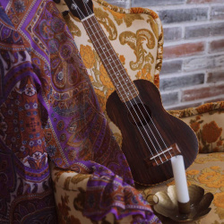 Purple Paisley Mini Dress 