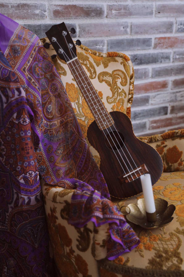 Purple Paisley Mini Dress 