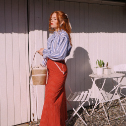 Raffia Spring Blossom Bag 