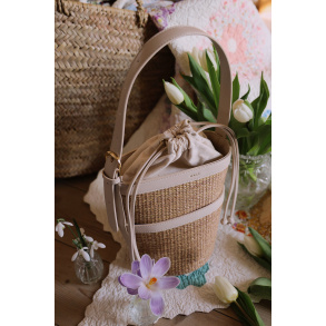 Raffia Spring Blossom Bag 