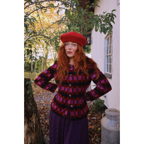 Pink & Red Square Vintage Blazer Jacket | S