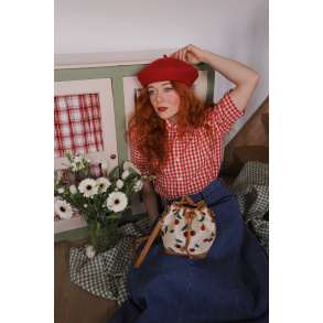 Picnic Gingham Cotton Vintage Top | L/XL