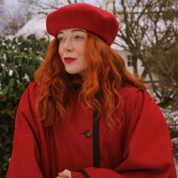 Red Hidinghood Vintage Wool Coat &amp; Cape | S/M