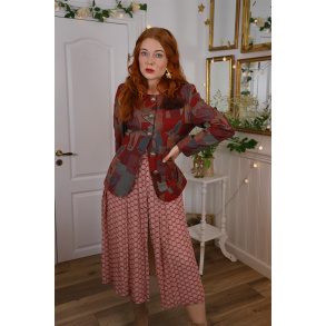 Red Toned Tapestry Jacket | S