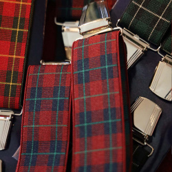 Retro Inspired Plaid Braces