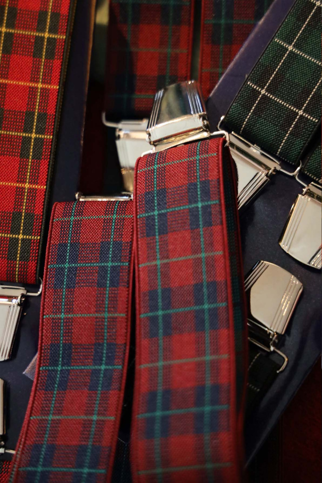 Retro Inspired Plaid Braces