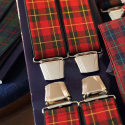 Retro Inspired Plaid Braces