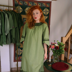 Redyed 70's Maxi Kaftan Dress | S/M