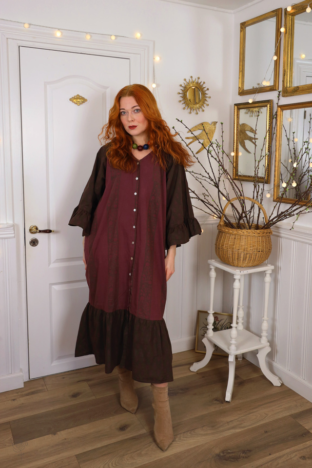 Redyed Burgundy Unnamed Dress Design | L