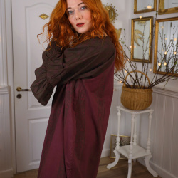 Redyed Burgundy Unnamed Dress Design | L