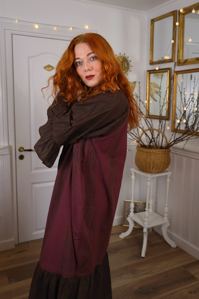 Redyed Burgundy Unnamed Dress Design | L