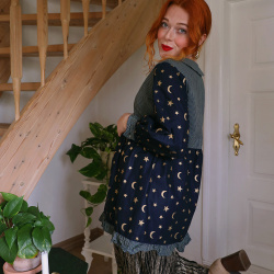 Redyed Starry Night Mini Dress | S